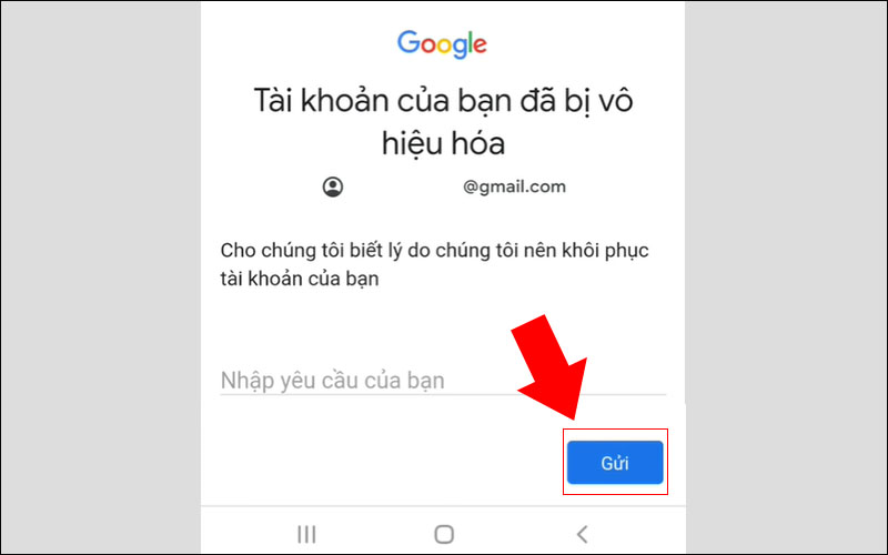 Nhập yêu cầu của bạn và nhấn Gửi